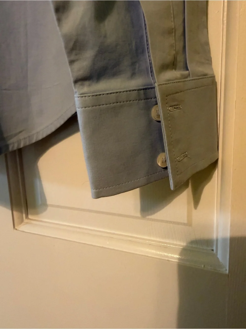 NWT Banana Republic Stretch Light Blue Mens Button-Down Dress Shirt
